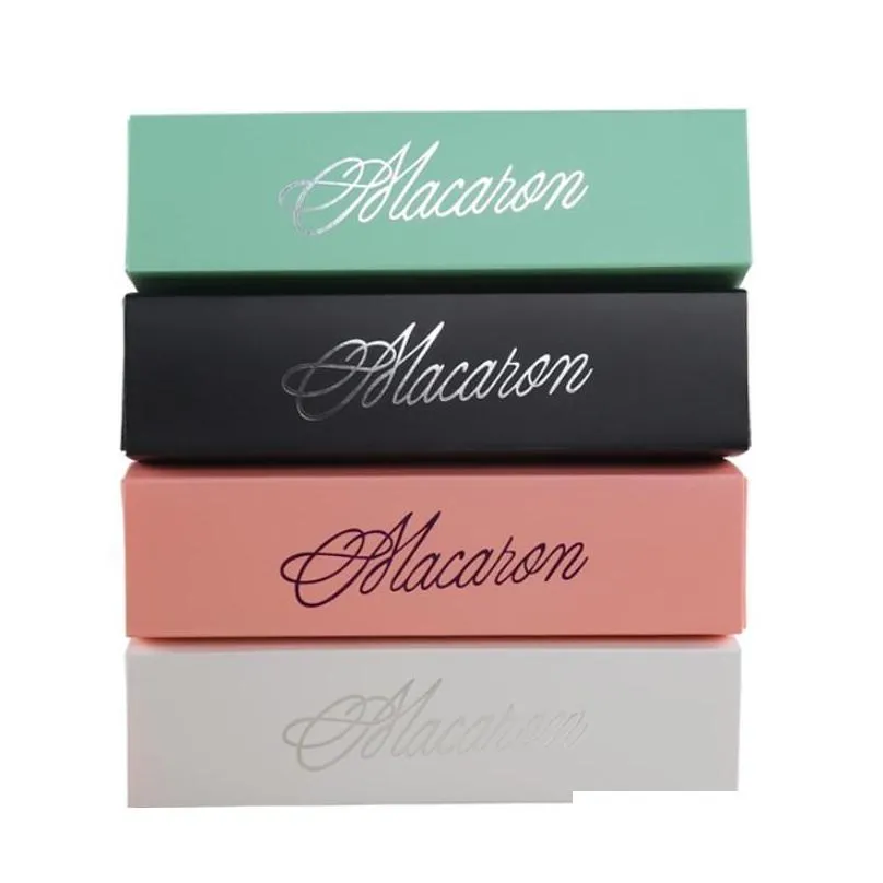 6 colors macaron packaging wedding candy favors gift laser paper boxes 6 grids chocolates box/cookie box lx3905