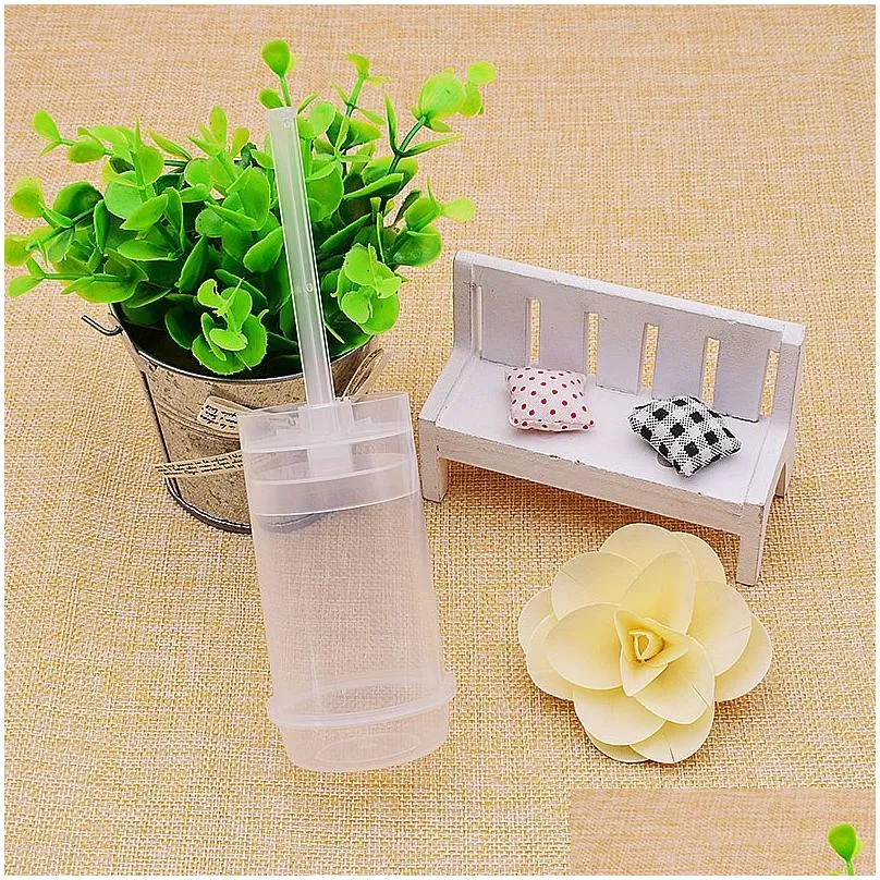 Push Up  Cake Container Cupcake Plastic Transparent Food Grade Lid For Party Decoration Round Shape Kitchen Tool DH4744