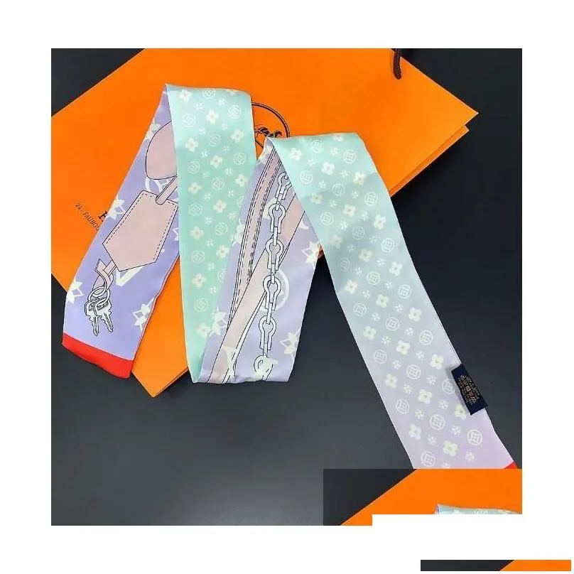 Scarves Desinger Letters Print Bags Accessories Silk Handle Gloves Wraps Muffler Wallet Purse Handbag Women Bag Paris Tote Lage Drop