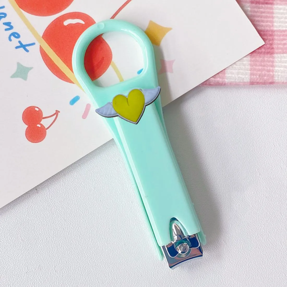 love wings cartoon nail clippers stainless steel cute for women mini adult household kawaii ultra sharp sturdy cutters cutter girls set