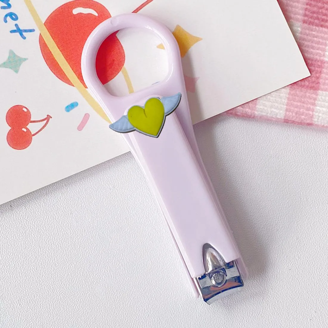 love wings cartoon nail clippers stainless steel cute for women mini adult household kawaii ultra sharp sturdy cutters cutter girls set