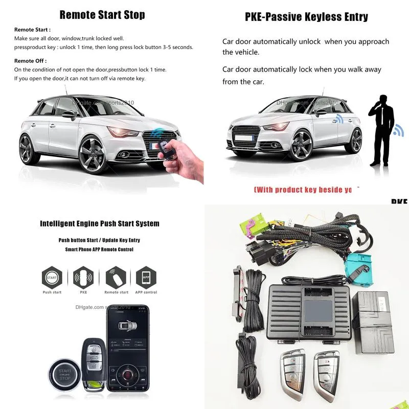 E92 Control Remote DHgate.com:Car Alarm & Security For E90 E91 E92 E93 E60 Push Starter ...