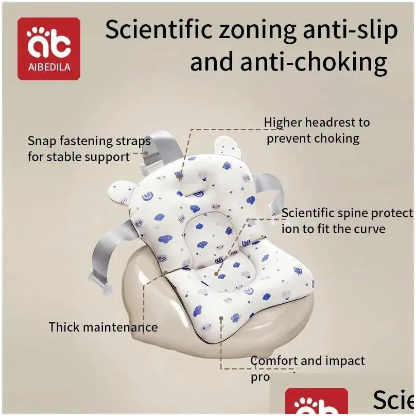 AIBEDILA Accessories Baby Bath Shower Mesh Netting for Sitting or Lying Down Bathtub Products born Items Bathtubs Give 240415