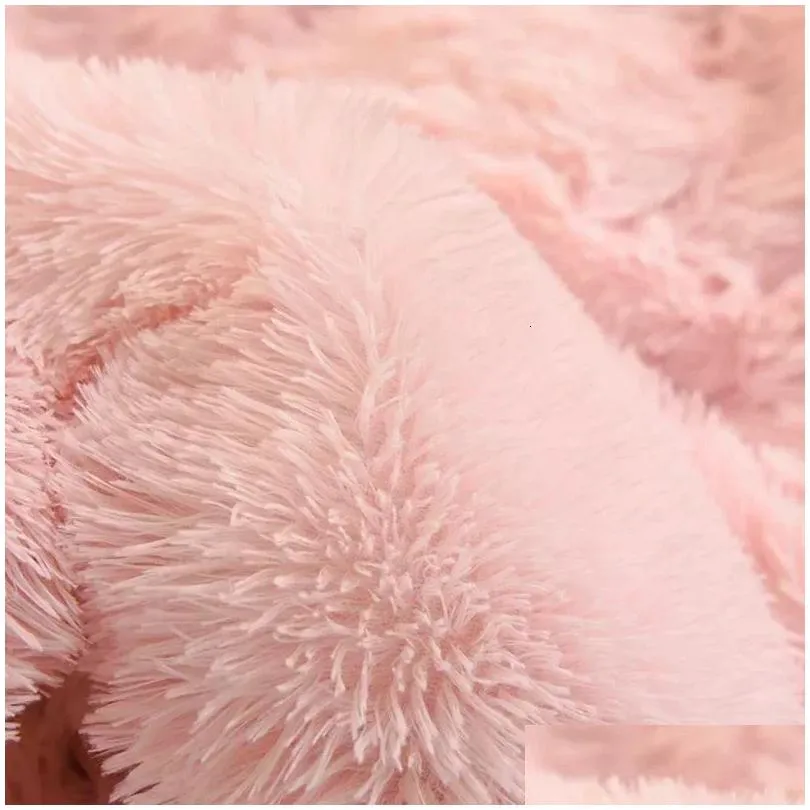 Bedding Sets Luxury Autumn Winter Warm Pink Set P Kawaii Mink Veet Queen Duvet Er With Sheets Single Double Drop Delivery Home Garden Dhu0I