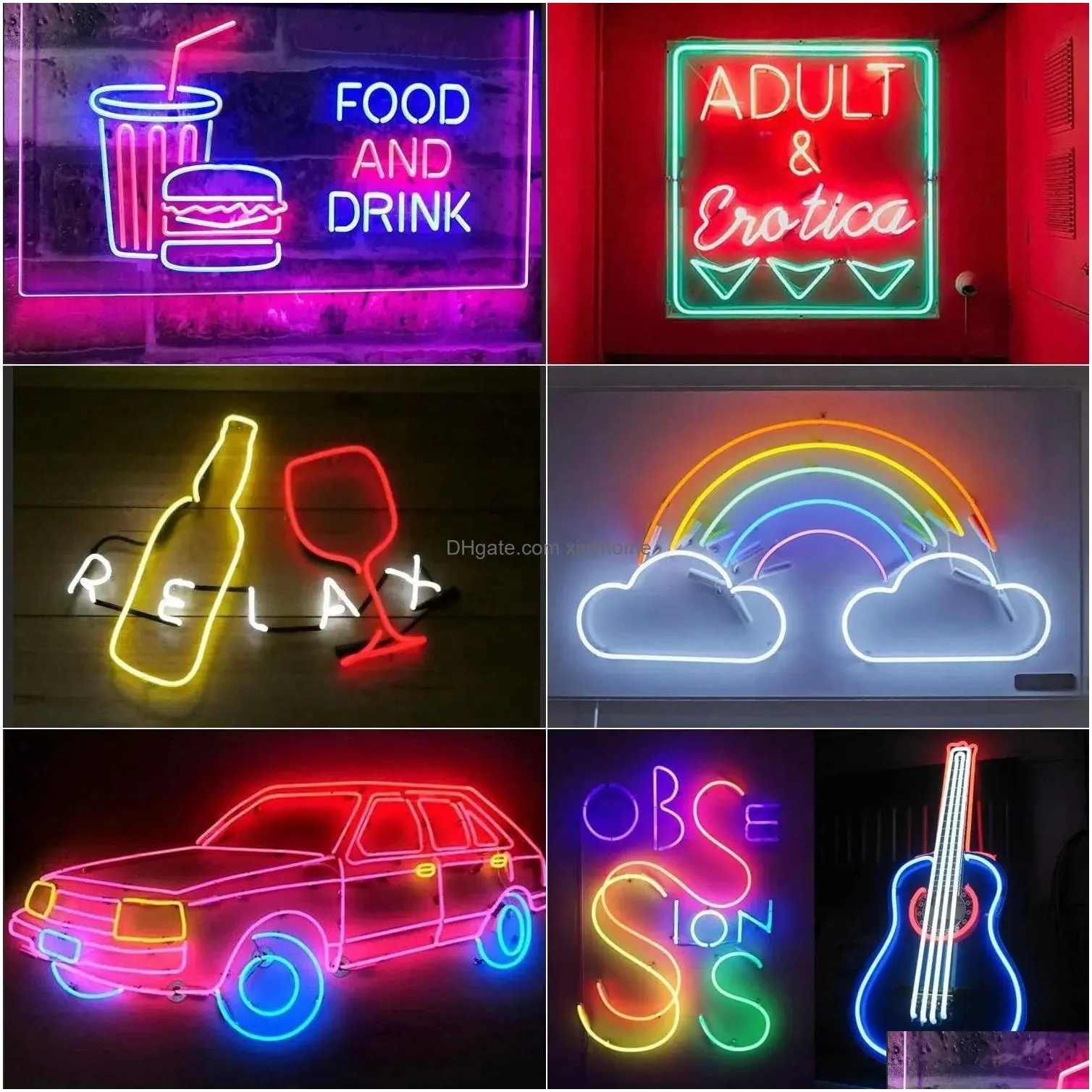 Other Event & Party Supplies Led Neon Strip Light 35M Smart Wifi App Rgb 16Colors Diy Waterproof Flexible Work With Alexa 231124 Drop Dhwfn