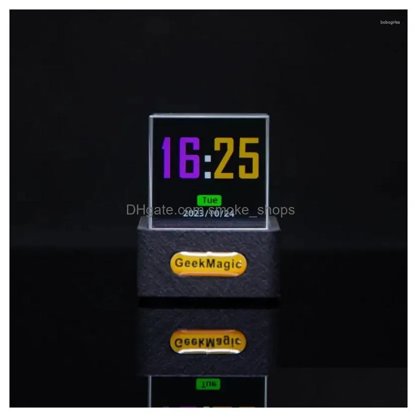 Geekmagic Smart Racing Weather Station Desk Table Clock With Gif ...