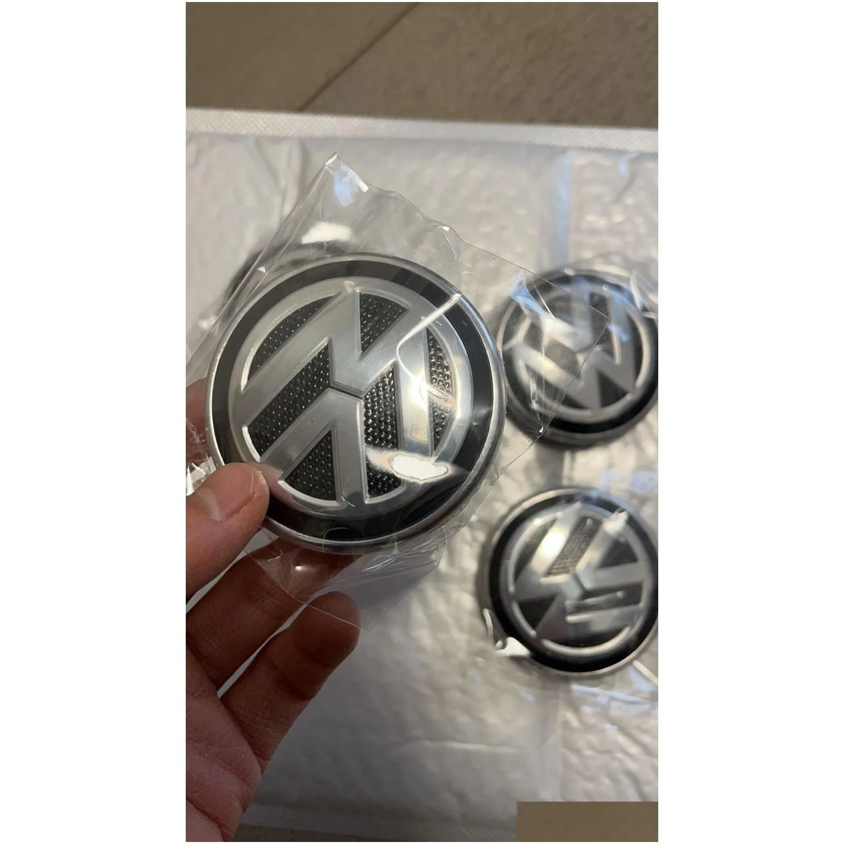 Of 100 VW Wheel Center 67.1 Mm Center Cap Emblem Badge Logo For Volkgon ...