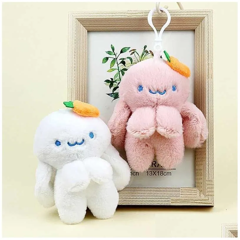 Plush Bunny Plush Doll Bag Pendants Octopus, Rabbit, And More Cute Toy ...