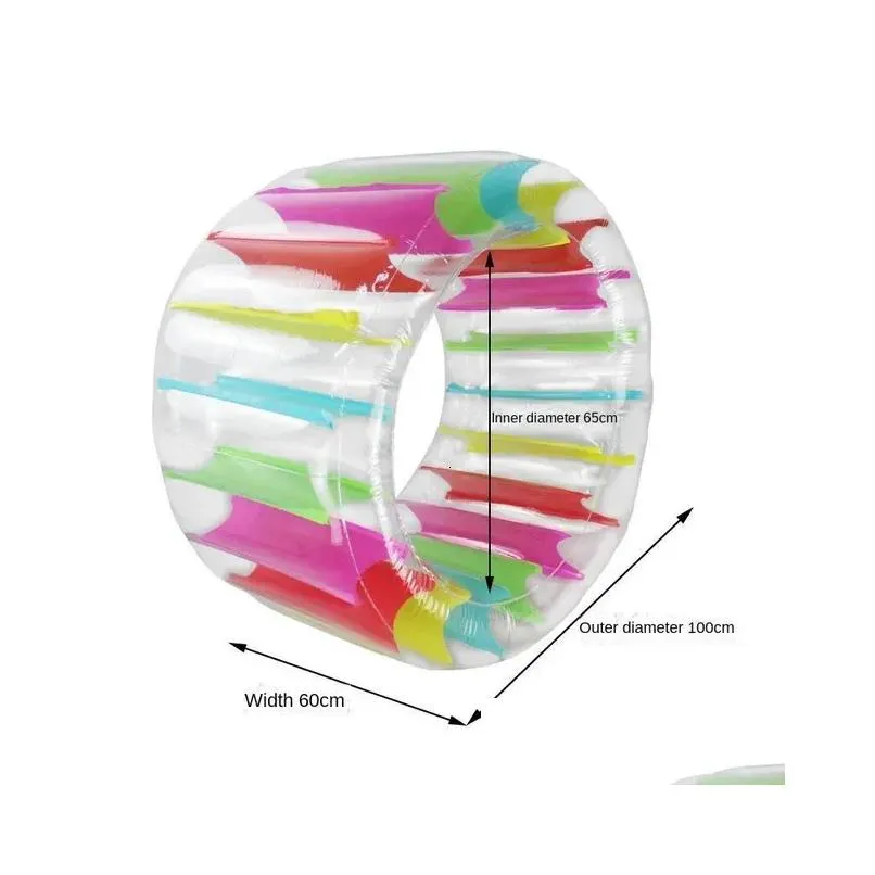 Air Inflation Toy Summer Kids Colorf Nt Water Inflatable Float Wheel ...
