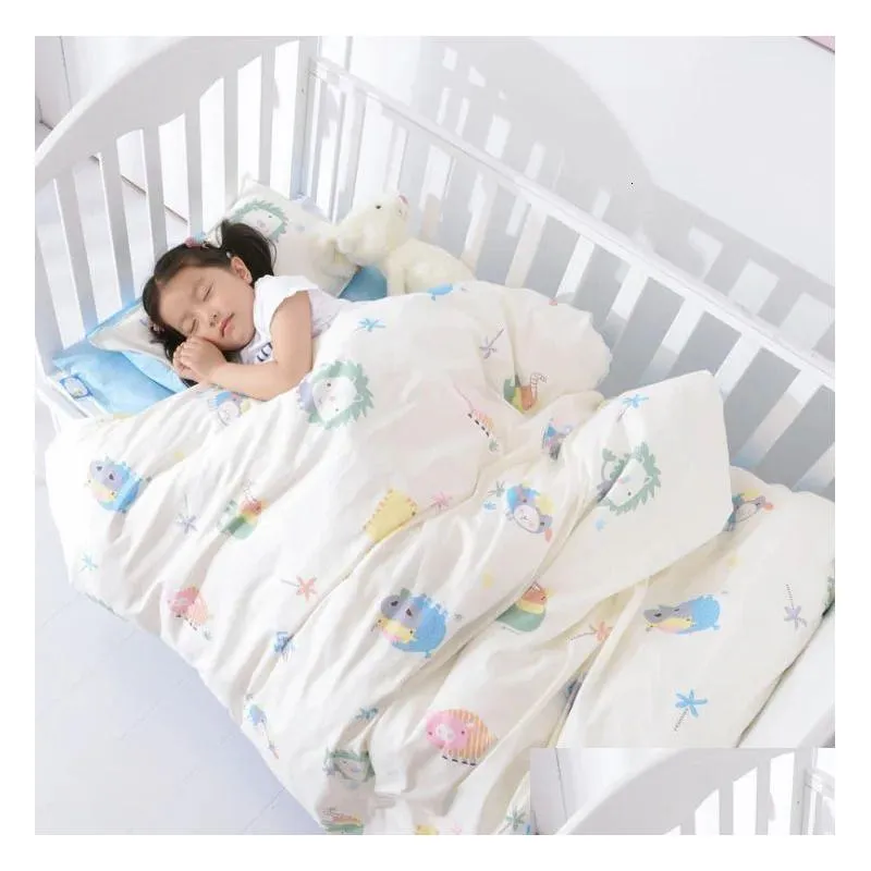 3 pcs set cotton baby Bedding bed sheet duvet cover pillowcase Words bear pink white eyes boy and girl cute beding 240322