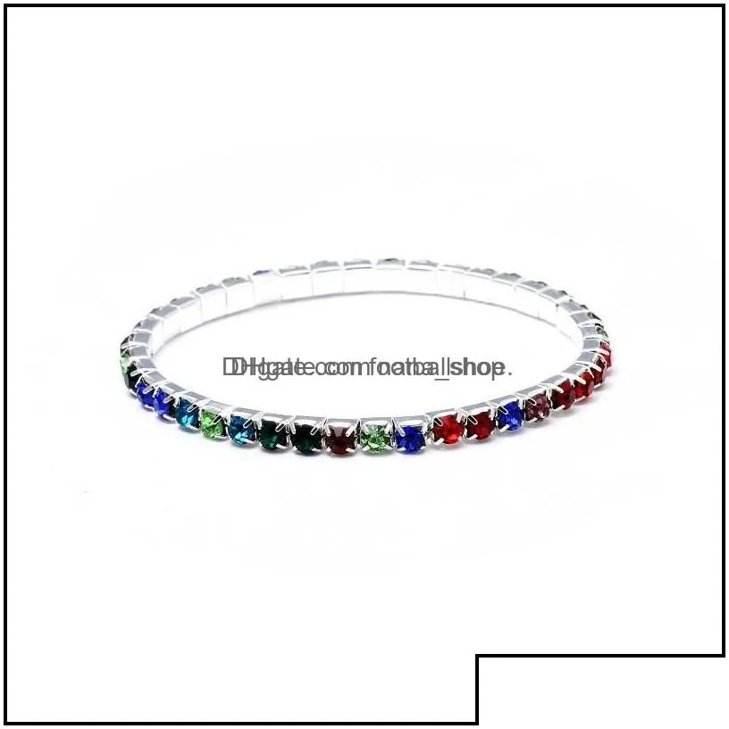 Tennis Bracelets Jewelry Bohemian Cz Crystal Bracelet For Women Men Cubic Zirconia Party Wedding Hip  Aessories Drop Delivery Dhsvo