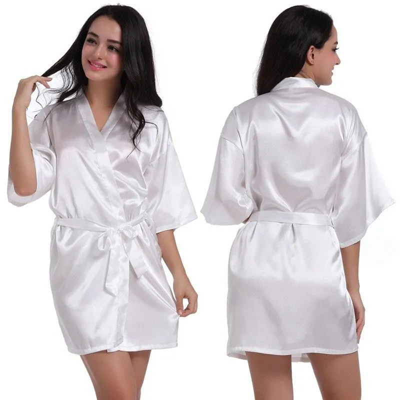 Women`s Sleepwear 2022 Female Sexy Pajamas Black White Deep V-Neck Lace Stitching Erotic Lingerie Bridal Lacing Dressing Gown