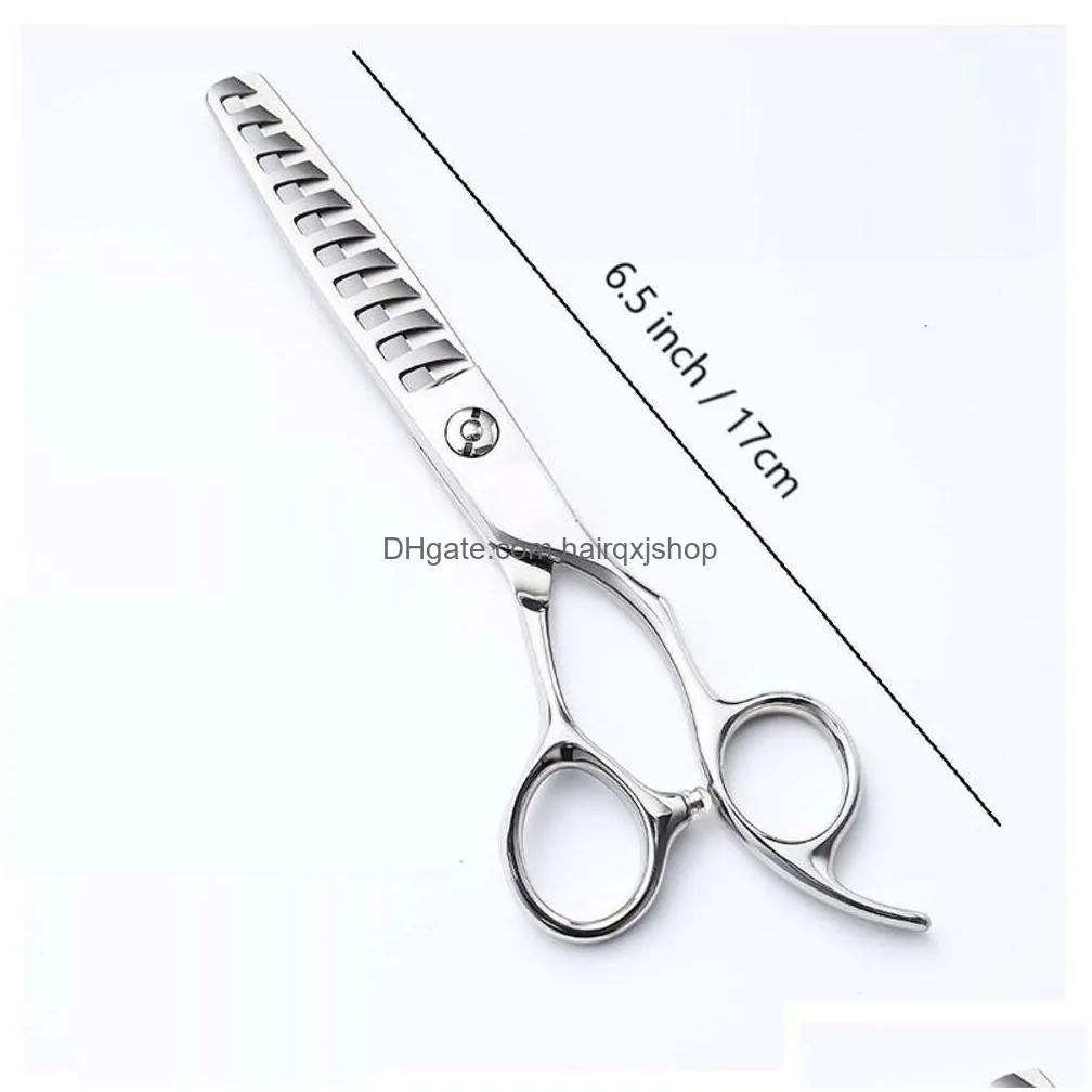 Hair Scissors 1Pcs Professional Haircut 6 Inch Cutting Thinning Shears Sharp And Durable Hairdressing Drop Delivery Products Care Styl Dhgan