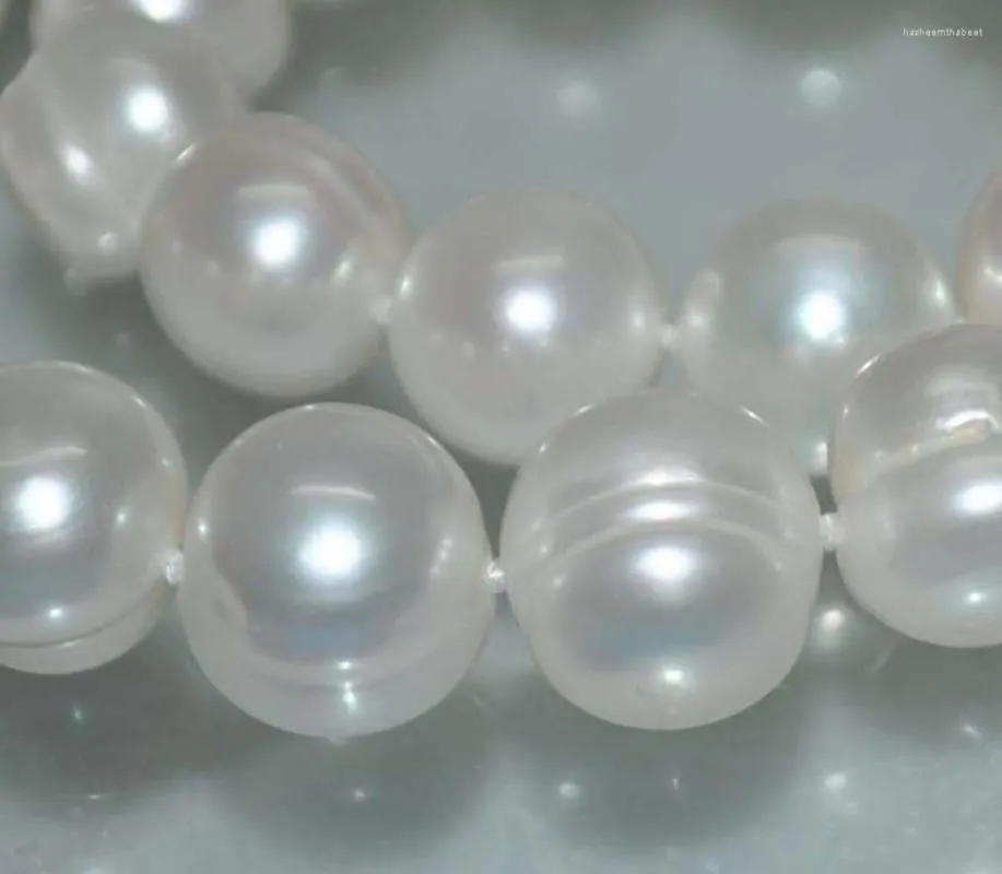 Pendant Necklaces Selling Natural Huge White 10-11mm Cultured Freshwater Pearl Necklace 18