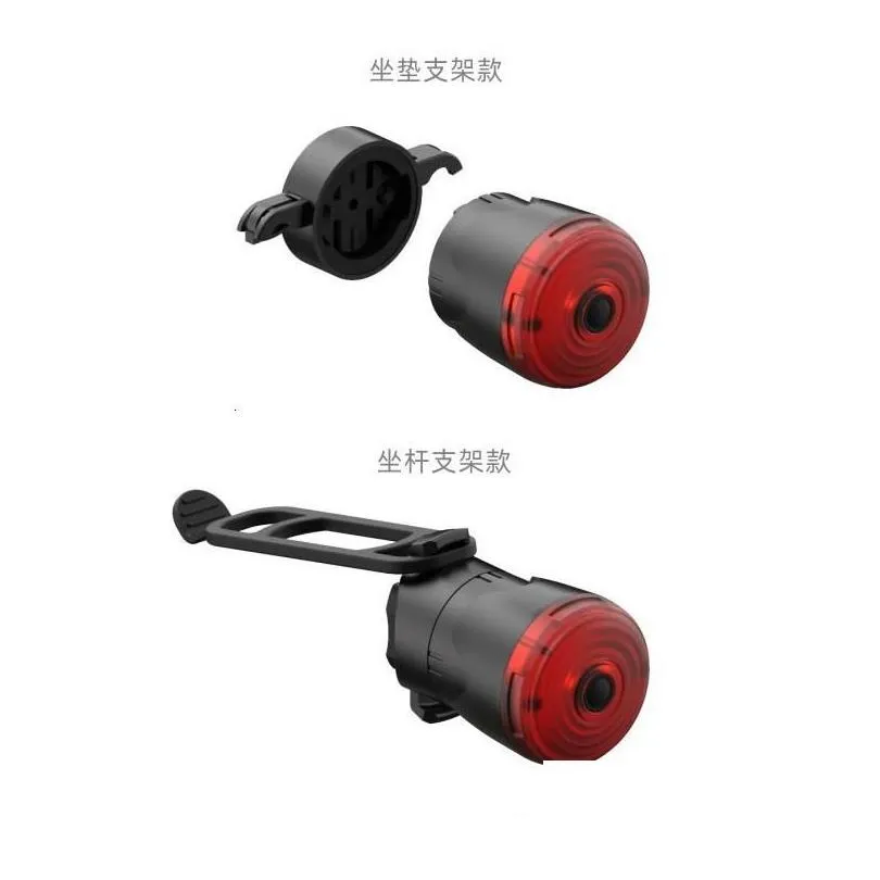 Bike Lights Thinkrider Cycling Taillight Bicycle Smart Brake Sensing Light Ipx6 Waterproof Led Charging Rear 230525 Drop Delivery