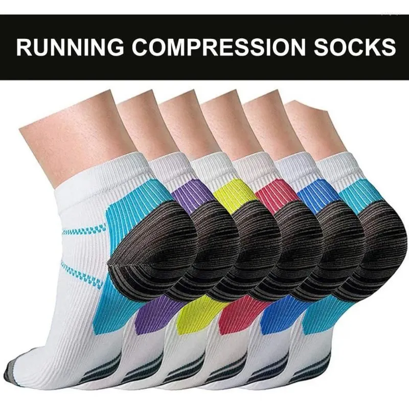 Sports Socks 1 Pair Unisex Compression Simple Running Strong Toughness Dedicated Exercise Breathable