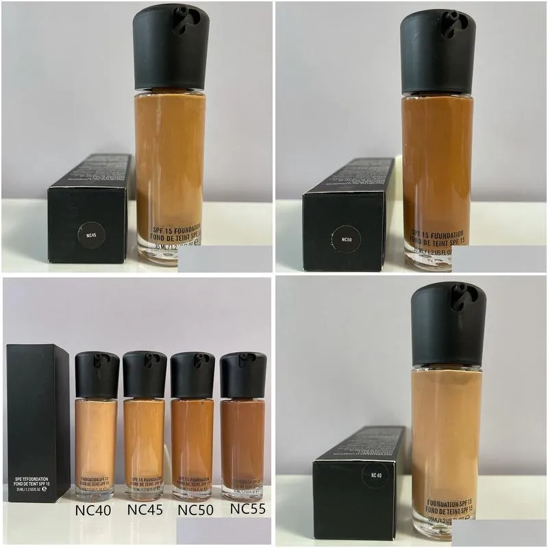 IN STOCK high quality Makeup Liquid Foundation Fix Fluid 15 Foundation Liquid 35ML/1.2USFL OZ Face Highlighters Concealer