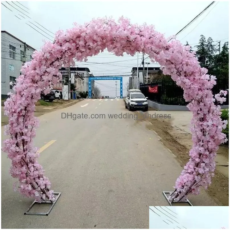 artificial cherry blossom fake flower garland white pink red purple available 1 m/pcs for wedding diy decoration fy3850
