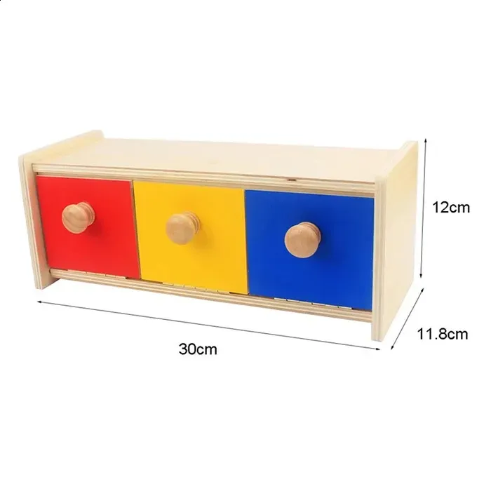 Montessori Sensory Toys Imbucare Box With Coin Wooden Vertical Horizontal Discs Basic Life Skills Hand Feet Finders 240131