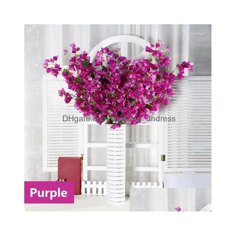 decorative flowers home flower arrangement artificial bougainvillea filigree fake wedding decoration diy party arch