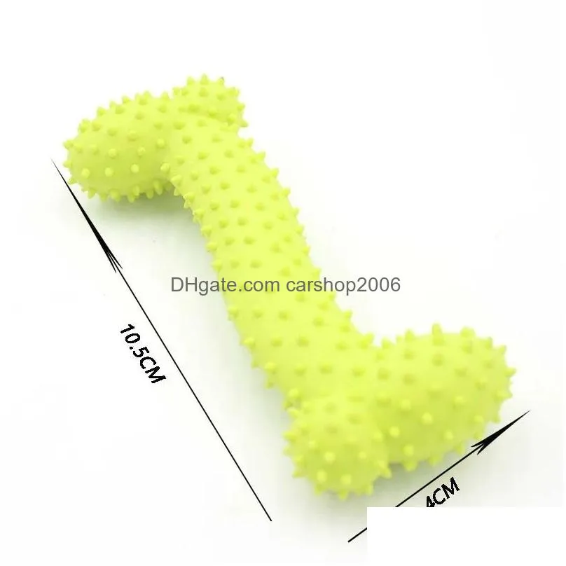 soft pet rubber dog toy rubber bone bite resistant pet toys dog chew molars teeth training odorless toys solid products for dogs