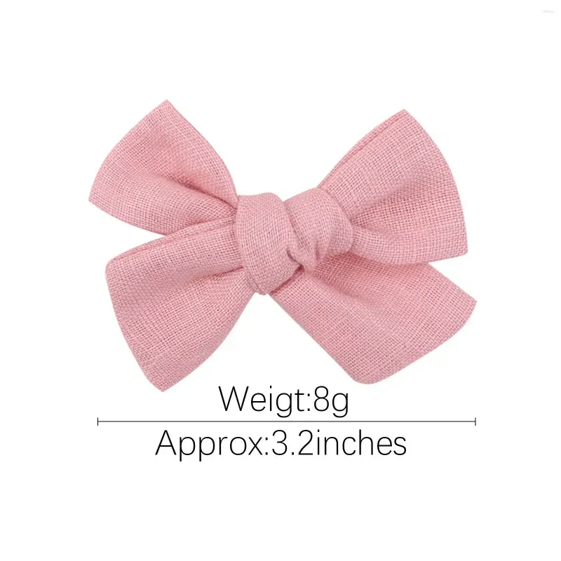 Hair Accessories European And American Fashion Fabric Bow Clips Classic Solid Color Girl Cute Princess Headwear