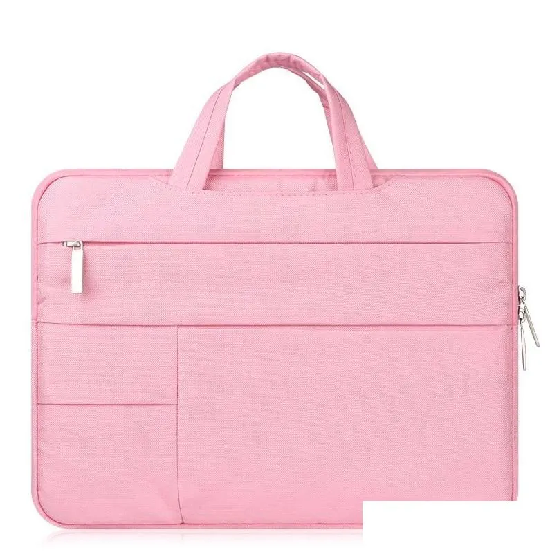 selling Waterproof Laptop Handbag Notebook Bags Men Women Handbags Canvas Computer Laptop Bags13 14 15 inch Travel Bags se3396246