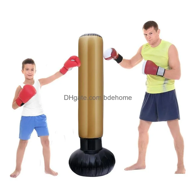 Sand Bag Boxing Punch Inflatable Kickboxing -Standing Fitness Target Stand Sandbag For Relieve Sport Bb55 Drop Delivery Sports Outdoor Dhzrw