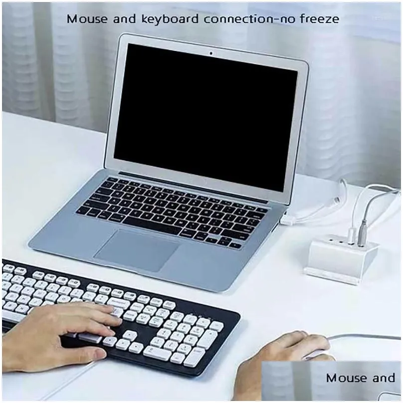 4-Port USB 3.0 Portable Mobile Phone Holder Data Hub Suitable For Laptop Flash Drive Hard Disk