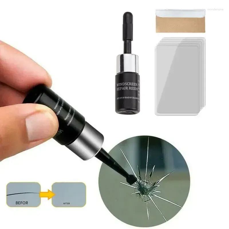 Car Wash Solutions Auto Glass Repair Kit Tools Windshield Crack Fluid Rearview Mirror Motorcycle Cleaning