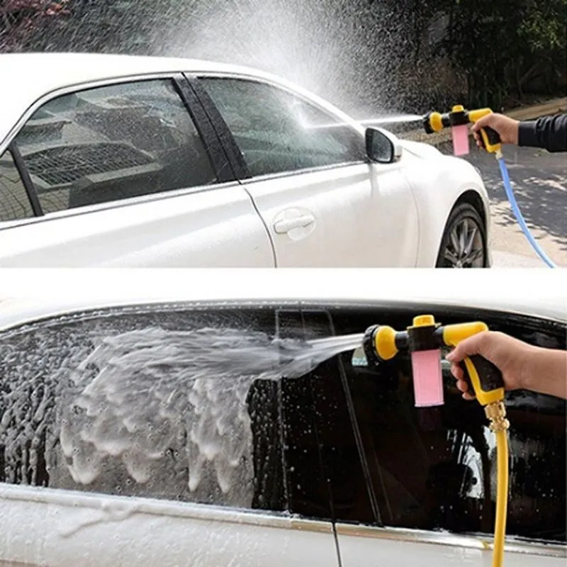 Water Gun Hose Nozzle Car Washer Garden Watering  Spray High Pressure Sprinkler Foam Lance Automobiles Cleaning Tool