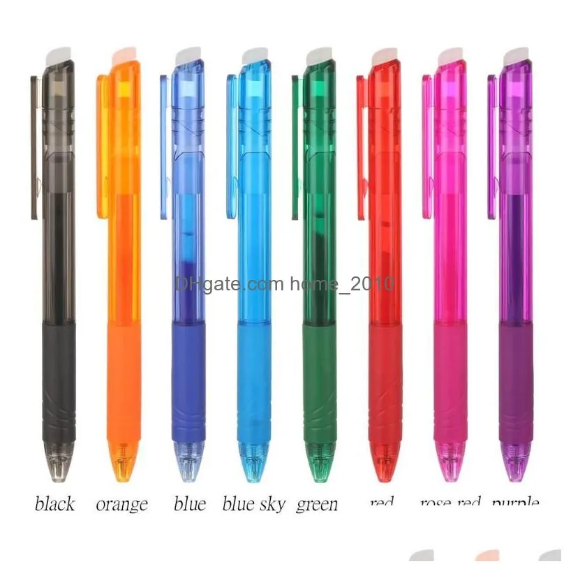 wholesale ballpoint pens 0.7mm erasable pen suitable refills colorful creative sets school office stationery gel writing supplies