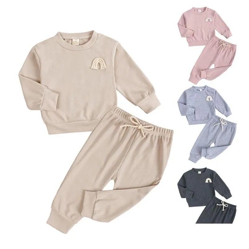 Brand Baby Boy Clothes sets Autumn Casual Baby Girl Clothing Suits Child Suit Sweatshirts Sports pants Spring Kids Clothes Set