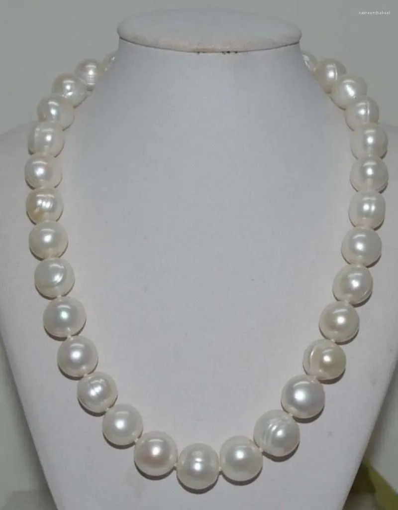 Pendant Necklaces Selling Natural Huge White 10-11mm Cultured Freshwater Pearl Necklace 18