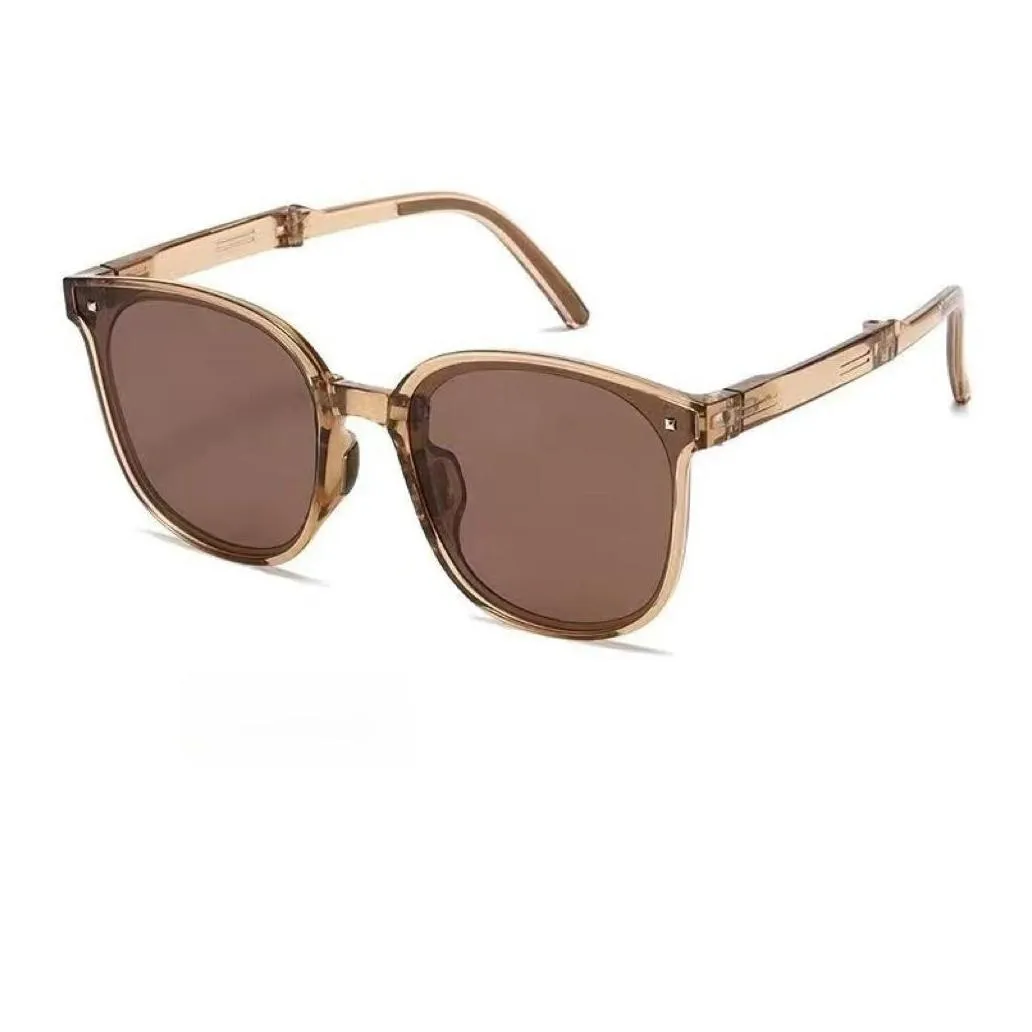 New Foldable Outdoor Sunglasses Instagram Women`s High-end Sunglasses UV Resistant Sunglasses