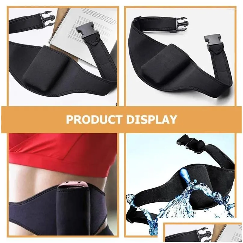 Accessories 2 Pcs Fanny Pack Microphone Belt Bag Fitness Portable Sports Pouch Neoprene Waist Pocket Drop Delivery Dh4Vg