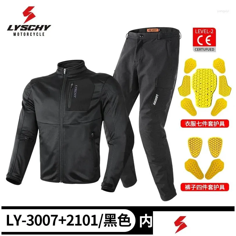 Cycling Gloves Lei Wing Suit Men`s Four Seasons Motorcycle CE2 Protector Anti Drop Windproof Racing Reflective Knight