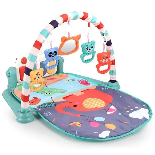 Baby Activity Gym Play Mat born 012 Months Developing Carpet Soft Rattles Musical Toys Rug For Toddler Babies Games 240226