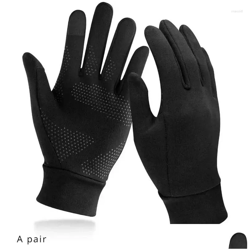 Cycling Gloves Autumn And Winter Warm Biking Full Finger Outdoor Sports Non-slip Touch Screen Driving Running Fishing