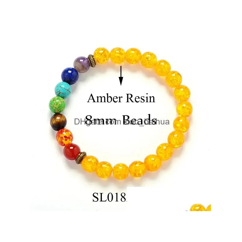 bijoux de mode  spirit stone yoga seven chakra bracelet energy bracelet bijoux bracelets et bracelets