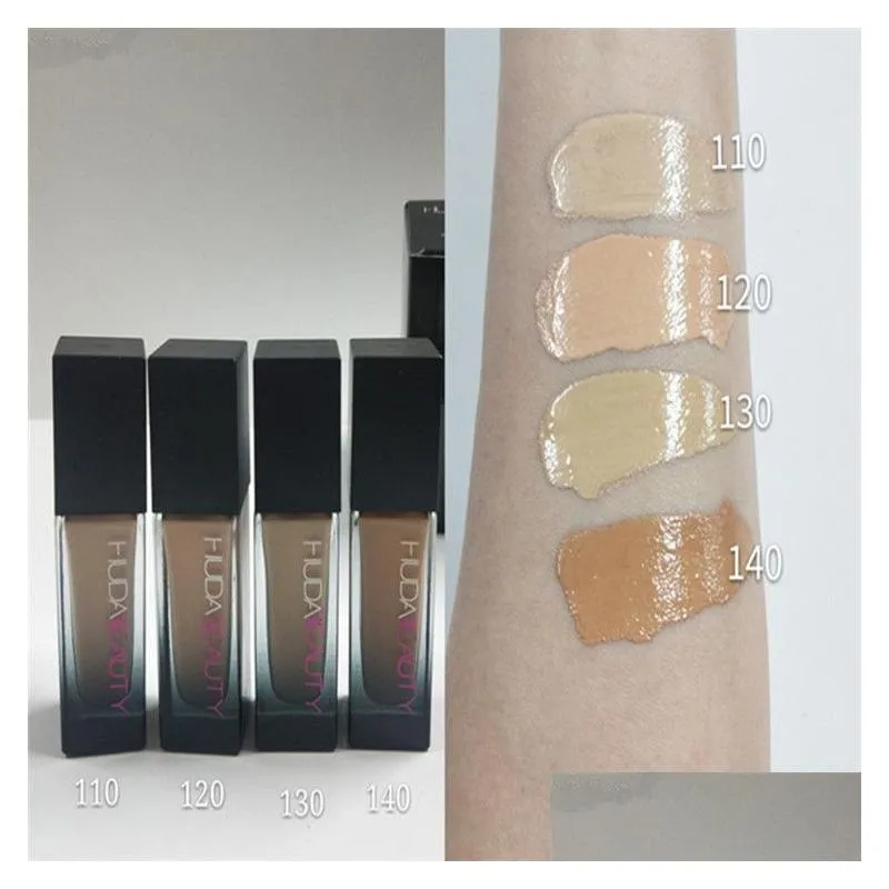 Hud@ Makeup Liquid Foundation 35ml 4 Colors Concealer Primer Highlighter fond de teint base maquillaje