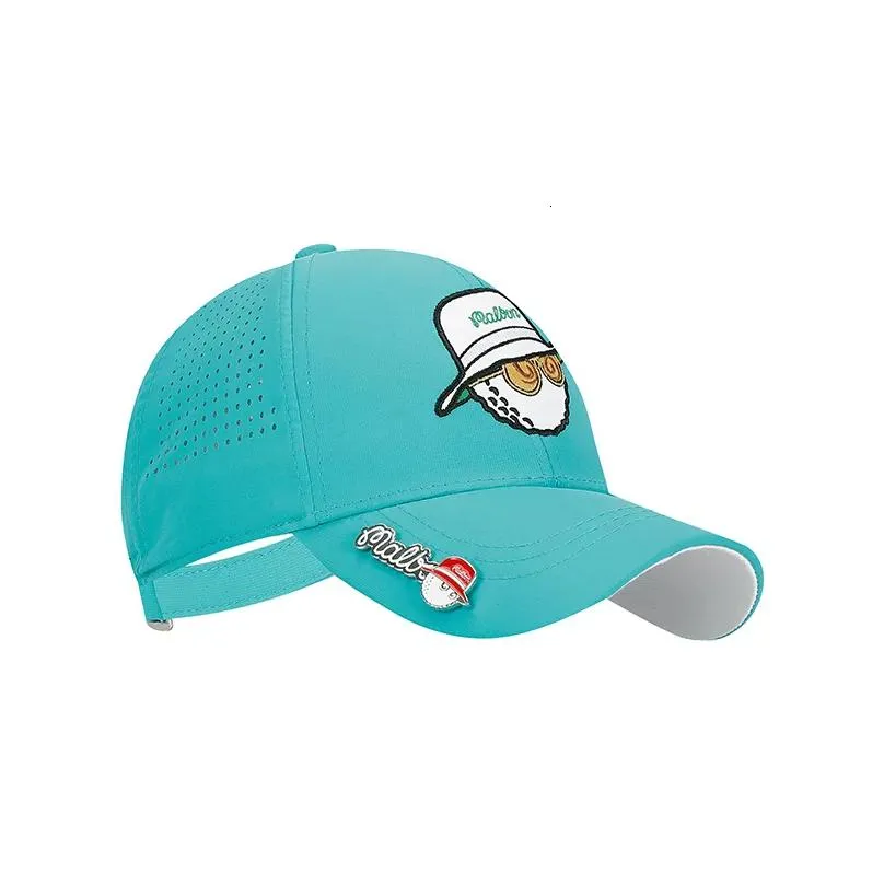 Snapbacks Golf Hat Mesh Back Adjustable Fit Cap With Clip Ball Markers 230603 Drop Delivery Dh1Rt
