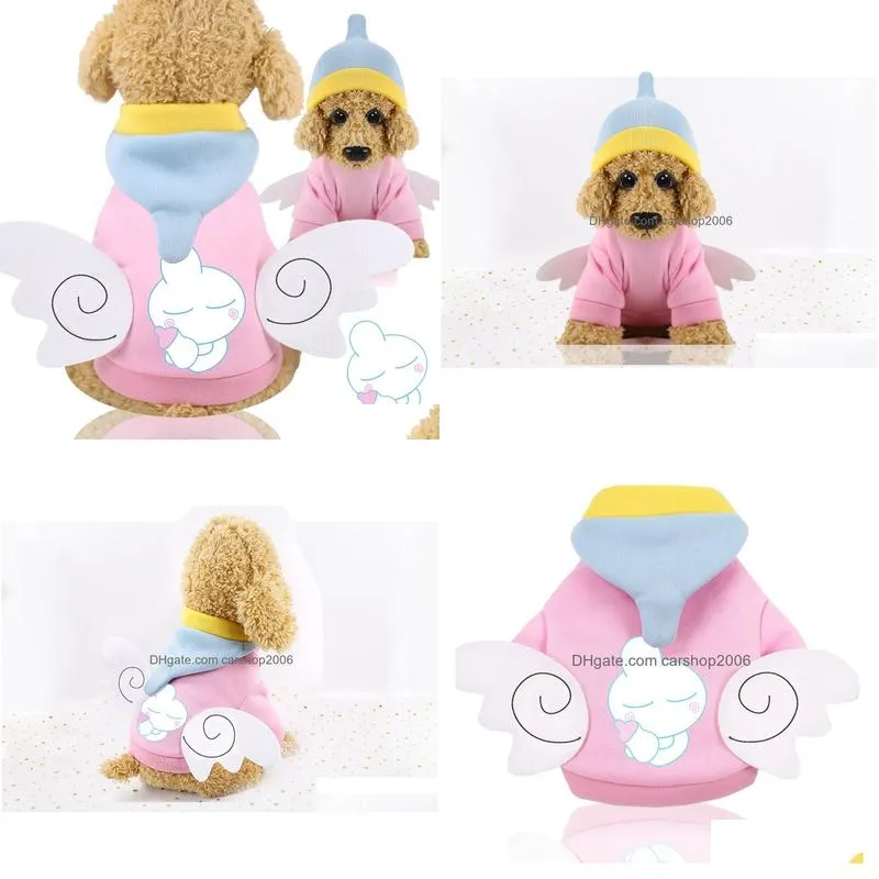 baby bottle wings transformed into dog clothes cat pet clothes supplies fleece sweater warm medium-sized dog