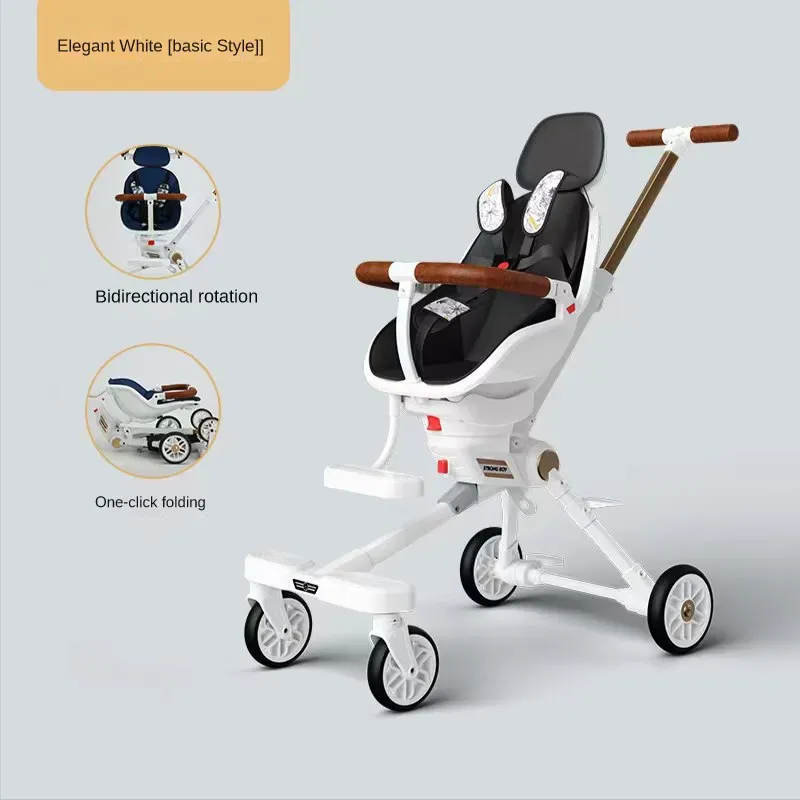 Strollers Lightweight Stroller Can Be Carried On The Plane Baby Foldable Sit And Lie Down Trolley Car Four Wheels