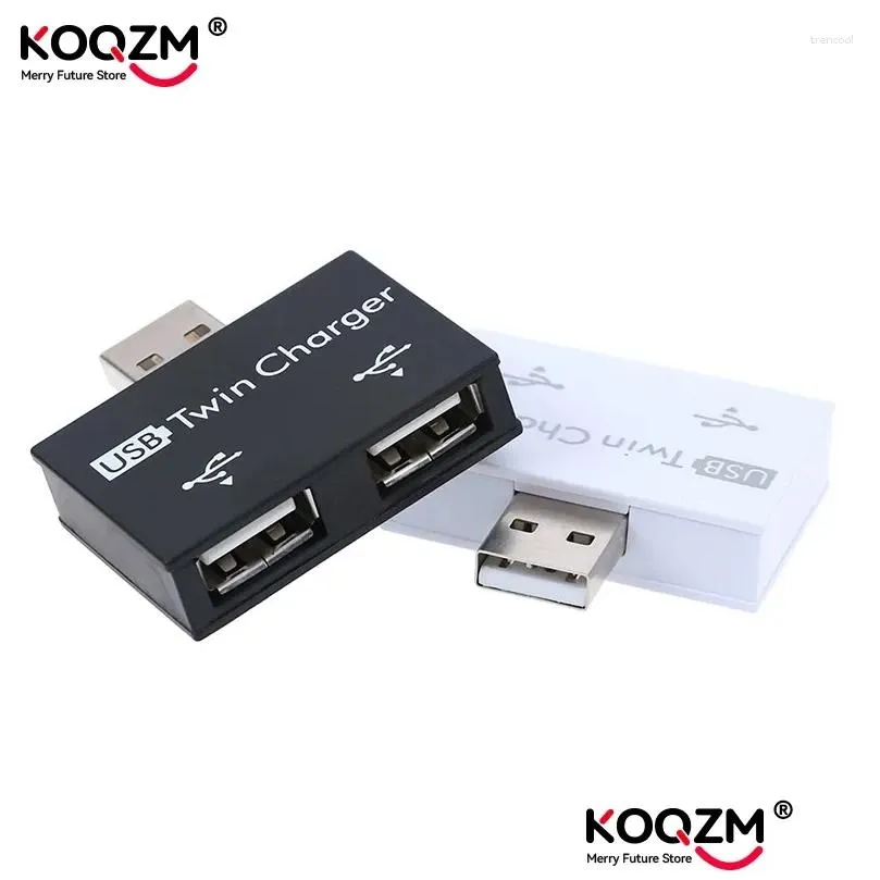 USB2.0 Splitter 1 Male To 2 Port Female USB Hub Adapter Converter For Phone Laptop PC Peripherals Computer Charging Accessories