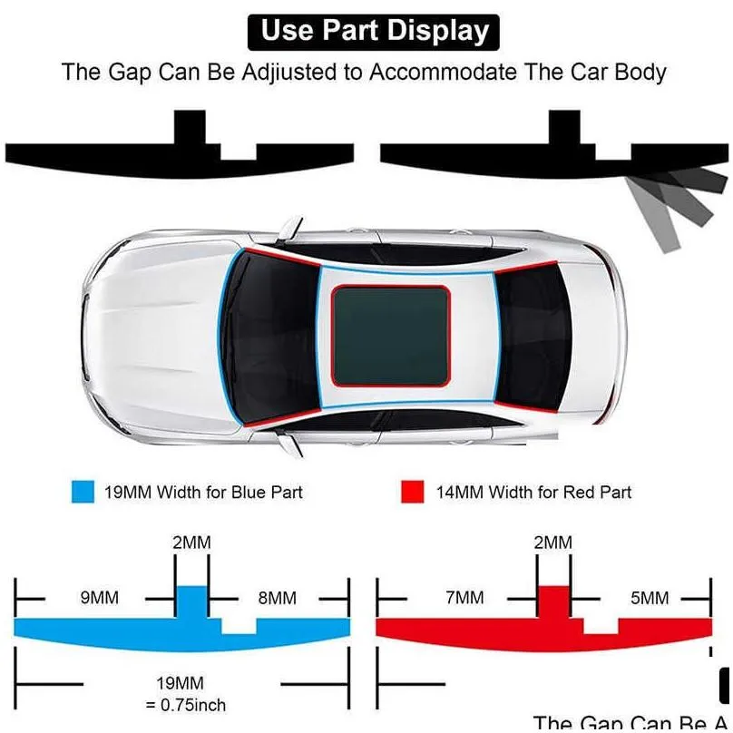 New 19mm Rubber Car Seals Edge Sealing Strips Auto Roof Windshield Car Rubber Sealant Protector Seal Strip Window Seals for Auto