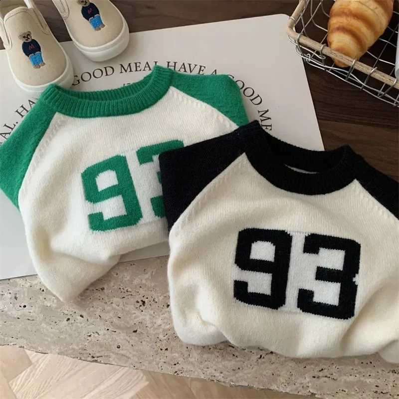 Pullover Children Sweater Boys Knitted Clothes Outerwear Winter Jacket Autumn Kids Clothing Baby Fashion Toddler Sport Wear 231030