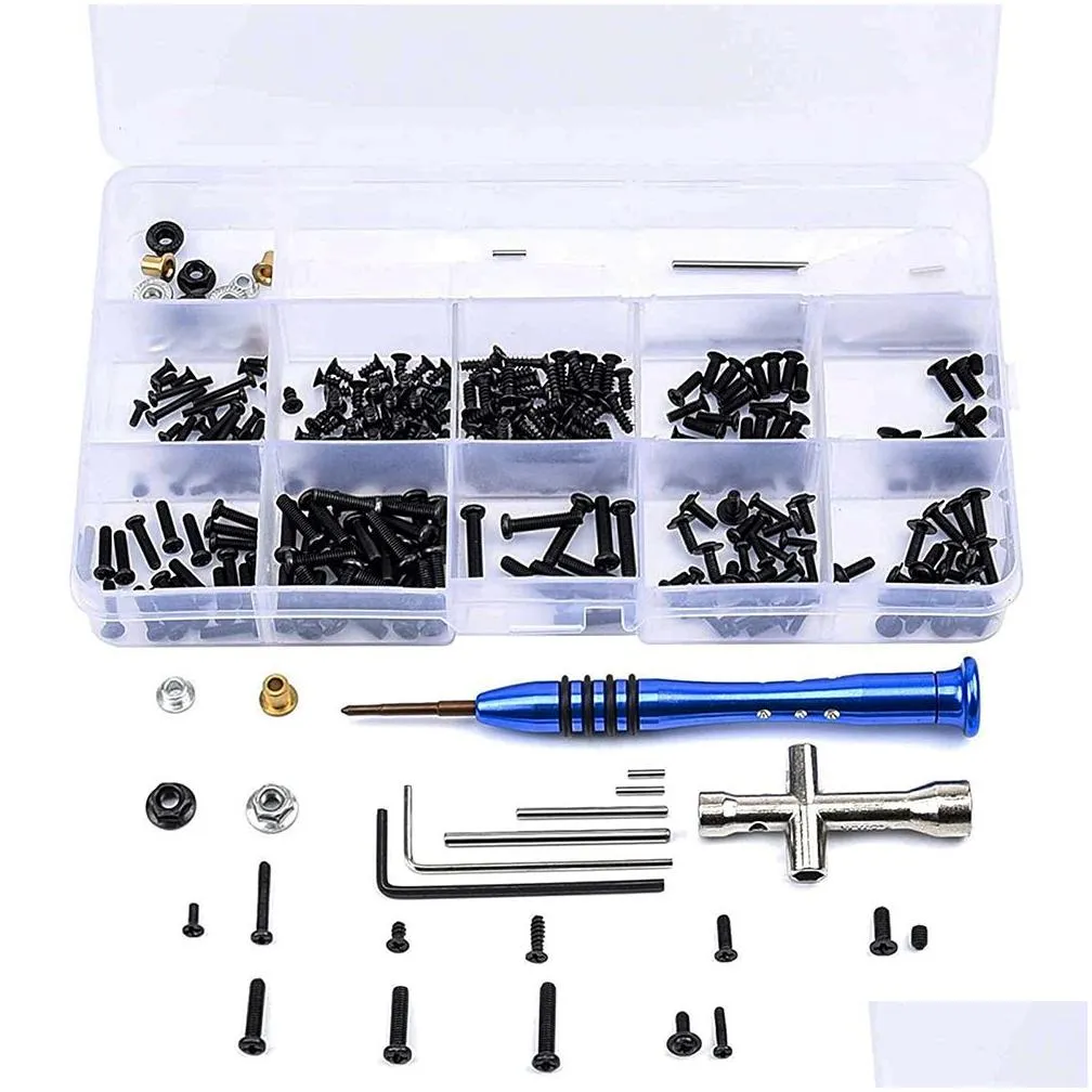 Parts Accessories 316pcs RC Car Tools Screws Box Kit Set M2 M2 5 M3 Repair Supplies for Wltoys 1 14 144001 230710