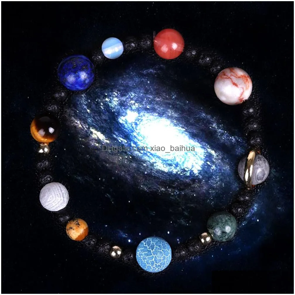 bijoux de mode space star top dix bracelet pierre planetaire galaxy interstellaire bijouterie et bracelets