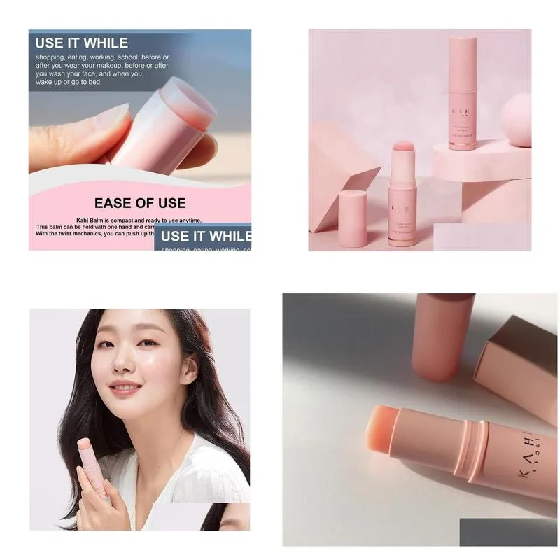 Brand Korean KAHI Multi Balm Cosmetic Cream Moisturizing lip skincare balm with pinck color 9G/0.3OZ